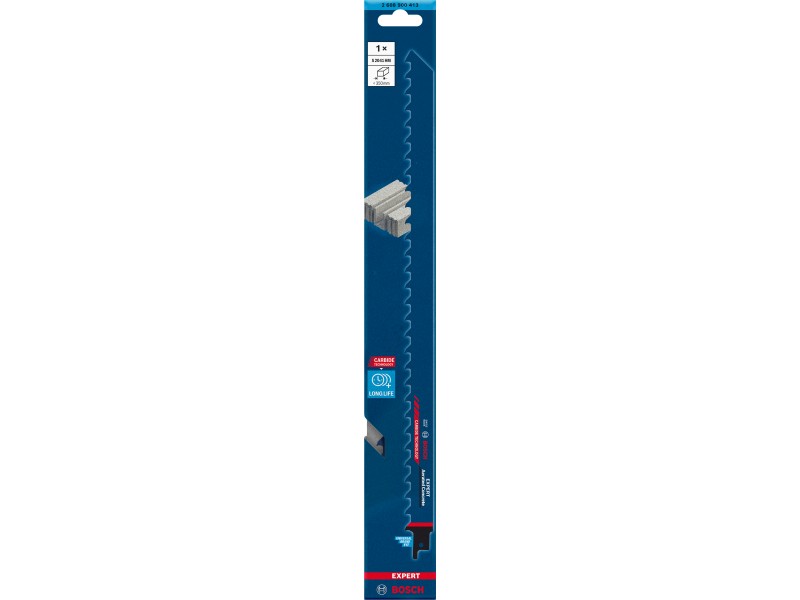 List Bosch za sabljasto žago EXPERT ‘Aerated Concrete’ S 2041 HM, 400mm, 2TPI, za beton, opeko, 2608900413